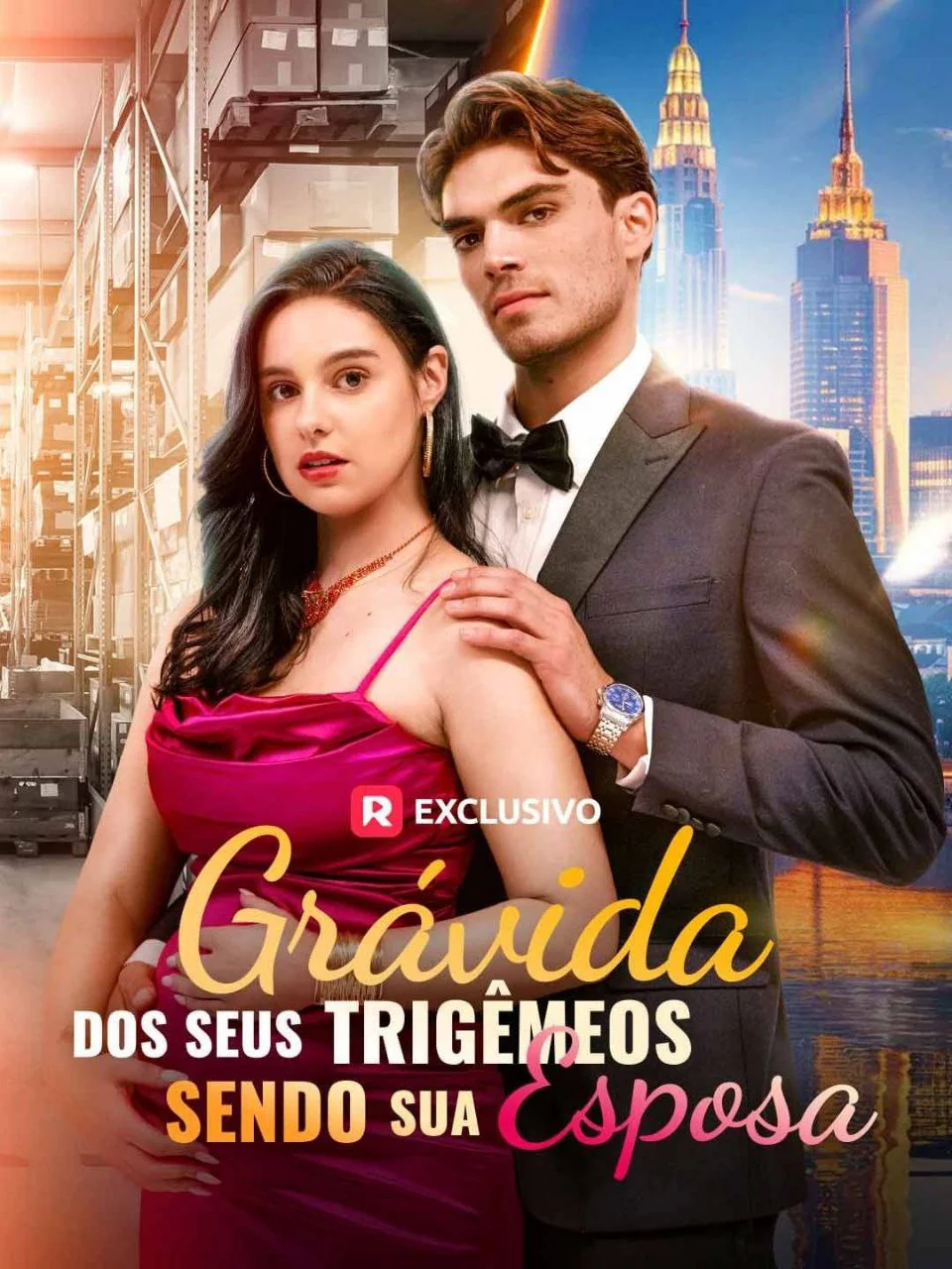 Grávida Dos Seus Trigêmeos Sendo Sua Esposa